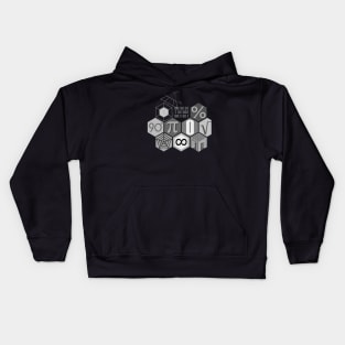 MATH! (black and white) Kids Hoodie